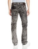 Ricky Relaxed Straight Leg Acid Wash Jean Mineral Marble 30