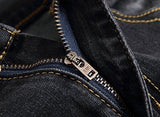 IWOLLENCE RIPPED DISTRESSED JEANS SLIM FIT ELASTIC DENIM SHORTS WITH HOLE BLACK GRAYUS 32