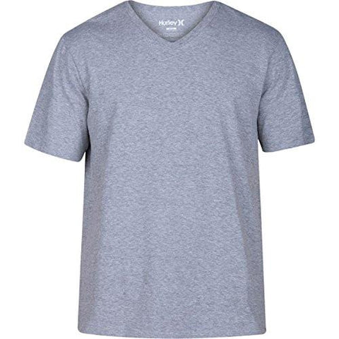 Hurley Staple VNeck TShirt Dark Grey Heather L