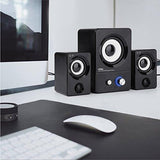 Htrise USb Powered Computer Speakers System X7 Black For Gamingmusicmovies Active Multimedia Stereo Subwoofer For Laptopdesktoplenovohpthinkpadibmdellsonymacfeesamsunacermicrosoftpc