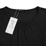 Creti Fashion Casual Lace Long Sleeve Tunic Dress T Shirt Dress