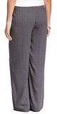 Daniel Rainn Small Smocked Waist Printed Pants Black S