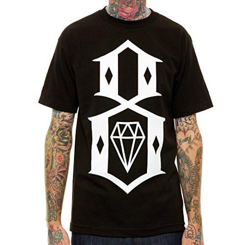 REBEL8 LOGO TEE BLACK CLASSIC STANDARD REBEL EIGHT 8 GRAPHIC TSHIRT
