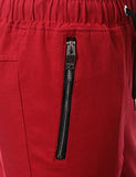 Hipster Hip Hop Basic Twill Jogger Pants Red XLarge