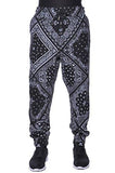 Bandana Jogger Pants Sweatpants Imperious Black S