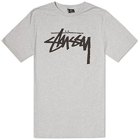 STUSSY STOCK TSHIRT SIZE: LARGE COLOR: GREY HEATHER