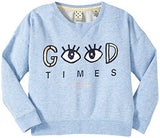 Scotch & Soda Kids Long Sleeve Sweat Top With Graphic Design Blueberry Medium