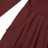 Creti Fashion Casual Slim Fit and Flare Tunic dress T Shirt Dress