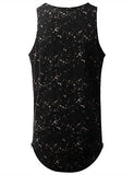 URBANCREWS Hipster Hip Hop Tied Wash Tank Top Tshirt BLACK MEDIUM