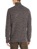 VINCE CAMUTO MOCK NECK 14ZIP SWEATER BELUGA MIXED YARNS SMALL