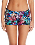 Tropical Tendencies Skirted Bikini Bottom Black M