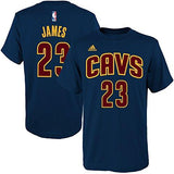 Lebron James Youth Cleveland Cavaliers Navy Name And Number Jersey Tshirt Large 1416