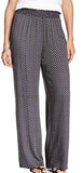 Daniel Rainn Small Smocked Waist Printed Pants Black S