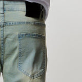 Stanford Skinny Moto Light Indigo 29 Bottoms Denim Light Indigo