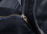 Stretch Straight Zipper Deco W32 01 Black