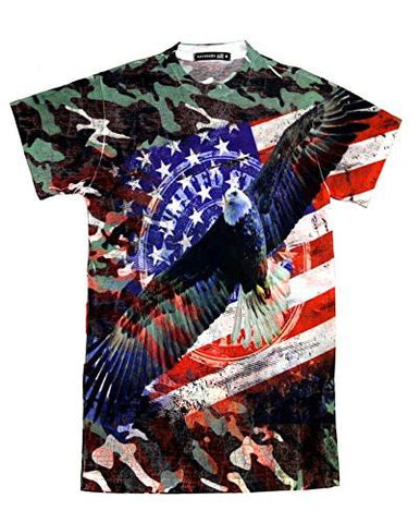 Sublimation Print Tshirt Small Camo Eagle