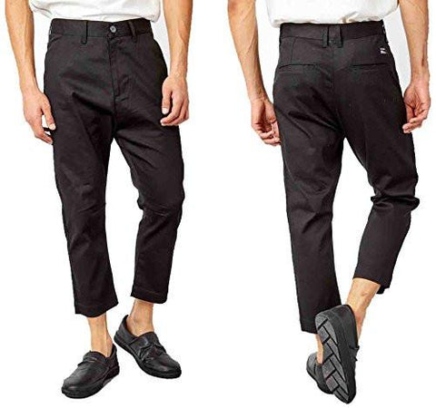 High Water Chinos Pants 36 Black