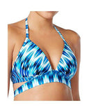 Fancy Footwork Push Up Halter Bikini Top Cobalt 32 BC