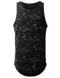 URBANCREWS Hipster Hip Hop Tied Wash Tank Top Tshirt BLACK MEDIUM