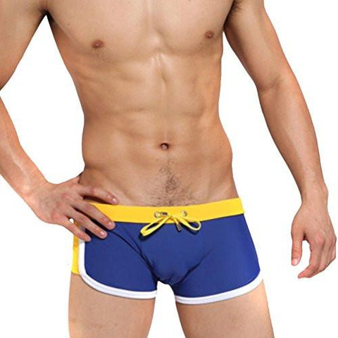DAXIN NYLON TIE ROPE SPORT BOXER SHORTS SWIM TRUNKS BLUE XL
