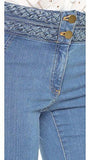 Biscayned Braided Flare Retro Blue Size 4
