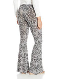 Junior Heavy Petal Printed Soft Pant Black Combo Medium