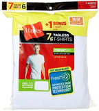 HANES RED LABEL FRESHIQ COMFORTSOFT CREWNECK TSHIRT BONUS PACK WHITE MEDUIM
