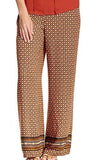 Daniel Rainn Medium Printed Wideleg Pants Orange M