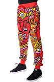Imperious Tribal Jogger Pants Sweatpants Red Xl