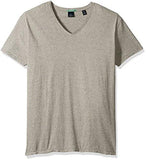 Scotch & Soda VNeck Tee in Jersey Quality with Neps Grey Melange Small