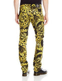 Allover Print Denim Jean Nero 40