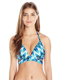 Fancy Footwork Push Up Halter Bikini Top Cobalt 32 BC