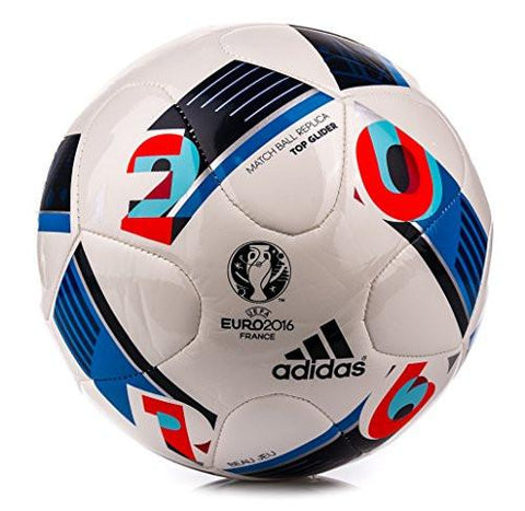 Performance Euro 16 Top Glider Soccer Ball Whitebright Bluenight Indigo 5