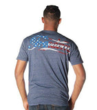 Affliction Freedom Rebel Tee Shirt Navy Medium