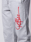 Signature Sweatpants Heatherred L Bottoms Sweatpants Heatherred