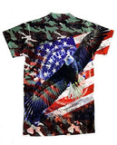 Sublimation Print Tshirt Small Camo Eagle