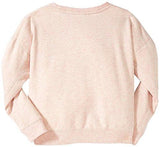 Scotch & Soda Kids Long Sleeve Sweat Top With Eyelash Graphic Design Blush Small