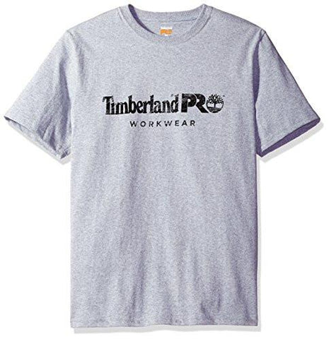 TIMBERLAND PRO COTTON CORE SHORTSLEEVE TSHIRT LIGHT GREY HEATHER LARGE