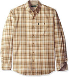 G.H. BASS & CO. LAKE WATER PLAID LONG SLEEVE SHIRT INCENSE XLARGE