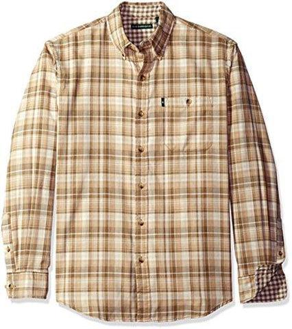G.H. BASS & CO. LAKE WATER PLAID LONG SLEEVE SHIRT INCENSE XLARGE