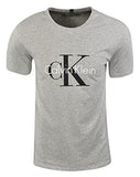 CALVIN KLEIN UNDERWEAR CK ORIGINS SHORT SLEEVE CREW HEATHER GREY TSHIRT MD