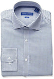 VINCE CAMUTO SLIM FIT STRETCH GEO PRINT DRESS SHIRT WITH COMFORT COLLAR INKWHITE 15 NECK 3435 SLEEVE