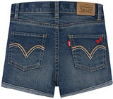 Little Embroidered Shorty Shorts Fiji Blue 6X