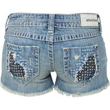 Vikki Studded Cut Out Womans Short 27