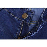 Knee Skinny Denim Distressed Ripped Boyfriend L