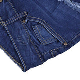 Knee Skinny Denim Distressed Ripped Boyfriend L
