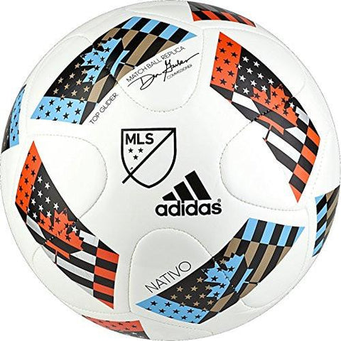 Performance Mls Top Glider Soccer Ball Whiteshock Blueblack 5