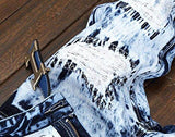 Snow Washed Ripped Slim Fit Blue 36
